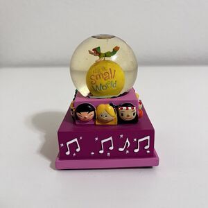Disney Peter Pan It's A Small World Mini Snowglobe NOT TESTED